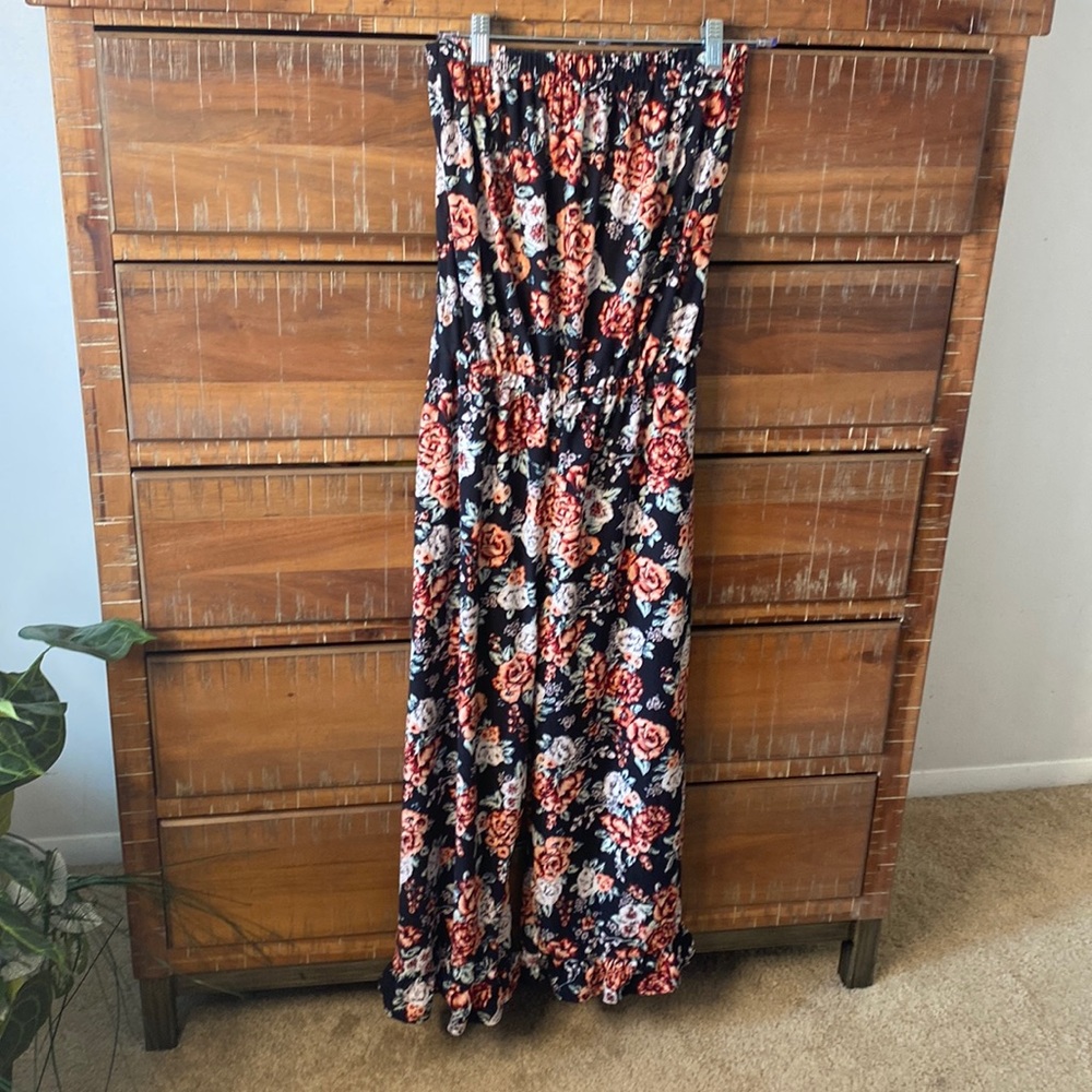 Floral pants romper